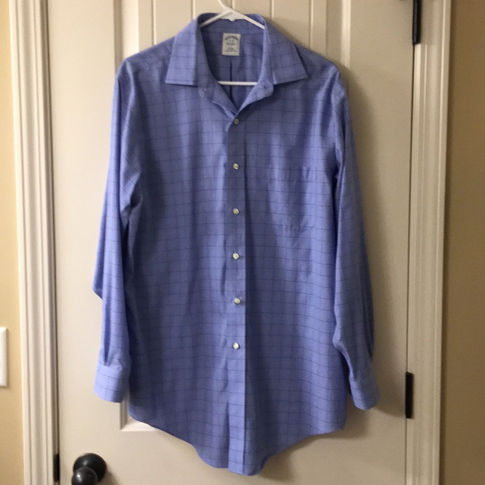 Men’s brooks brothers no iron cotton dress shirt